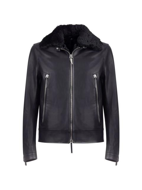 Giuseppe Zanotti Deven leather jacket