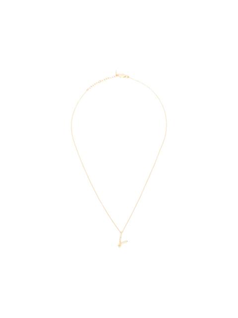 MISSOMA Curly Molten mini inicial-V necklace