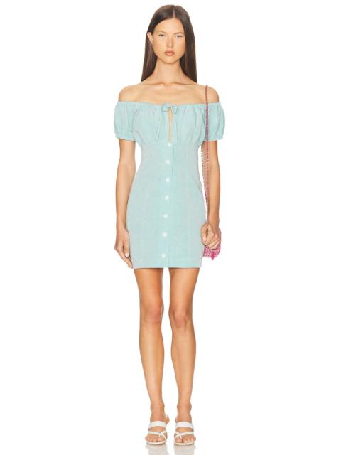 MATTHEW BRUCH Bubble Tie Mini Dress