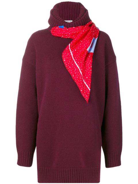 BALENCIAGA scarf sweater