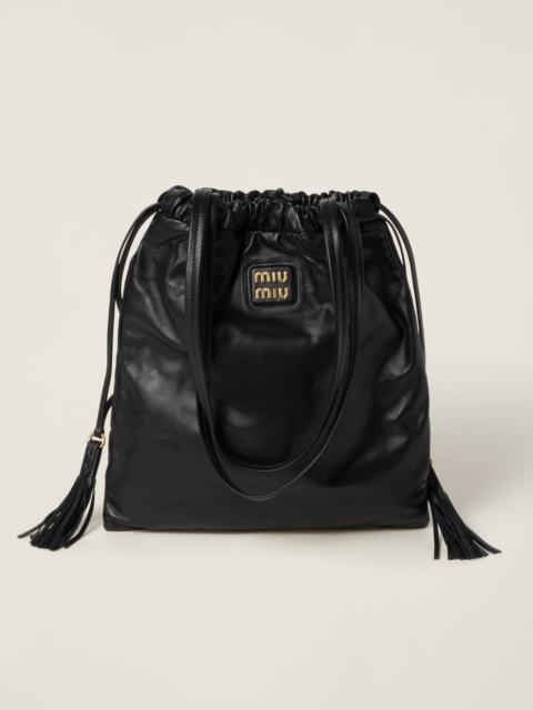 Miu Miu Joie nappa leather bag