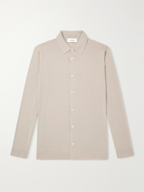 LARDINI Virgin Wool Polo Shirt