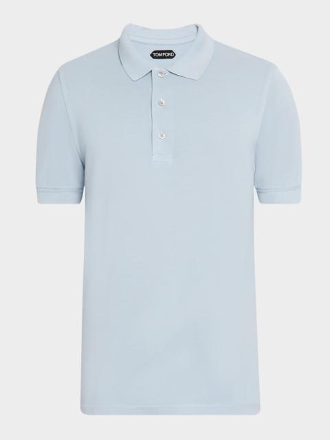 Men's Lyocell Pique Polo Shirt