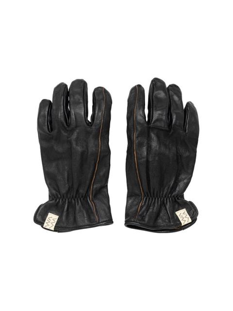 visvim LEATHER GLOVE (IT VEG.H) BLACK