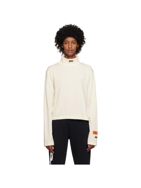 Heron Preston White 'HPNY' Turtleneck