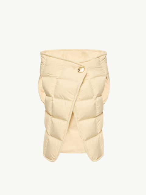 Moncler Asymmetrical Down Cape