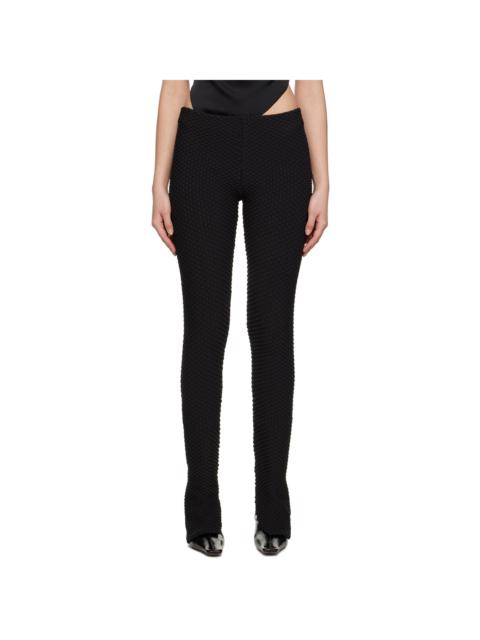 BEVZA Black Fish Scales Leggings