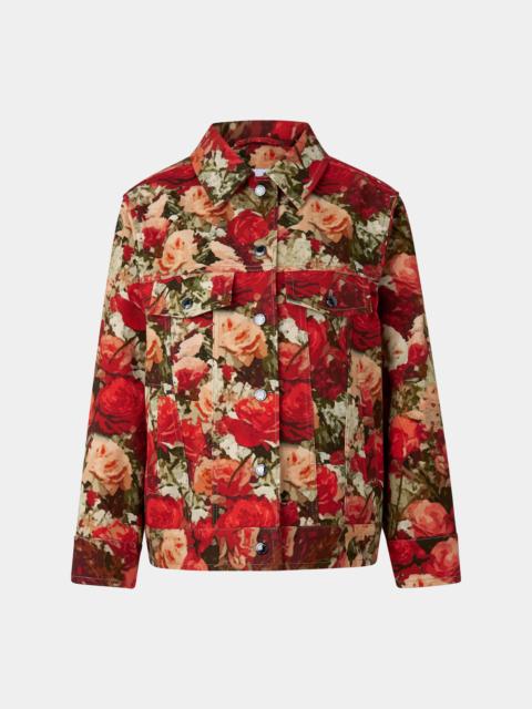 BOGNER Jaclyn denim jacket in Red/Green