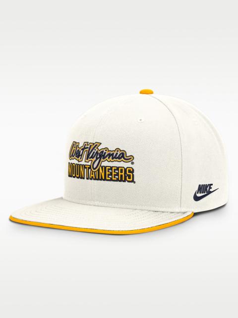 Nike West Virginia Legacy Letter & Mascot Pro Men's Nike Dri-FIT College Adjustable Hat