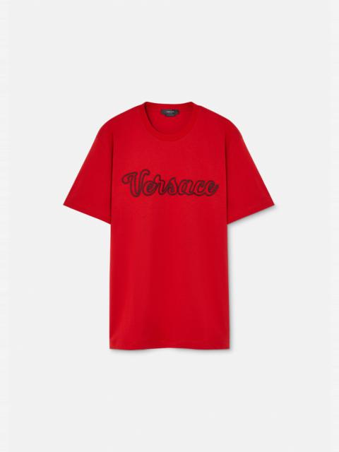 VERSACE Embroidered Varsity Logo T-shirt
