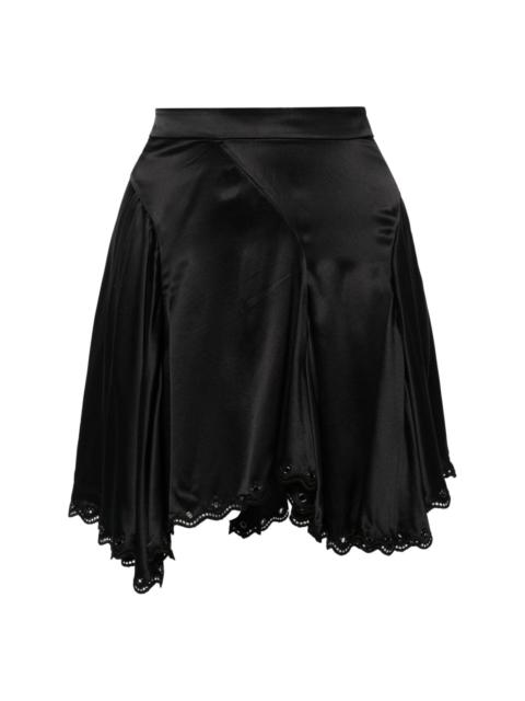 Awen silk flared skirt
