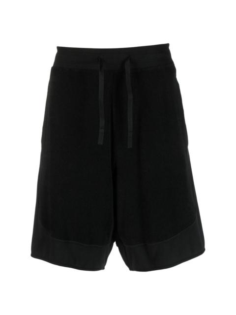 Stone Island Shadow Project drawstring-waist cotton track shorts