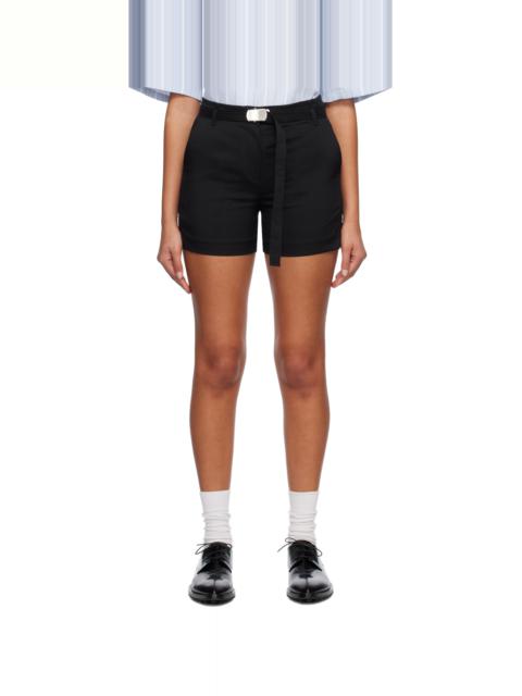 SYSTEM Black Belted Shorts