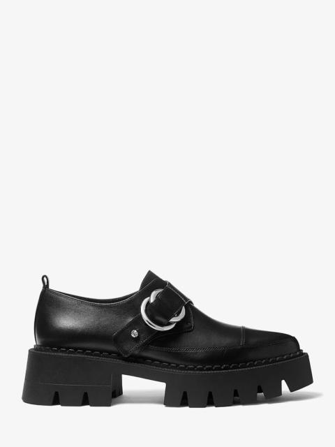 MICHAEL KORS Jaden Leather Platform Loafer