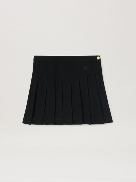 Monogram Pleated Skirt