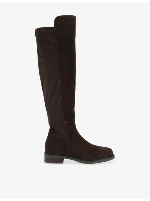 STEVE MADDEN Resonate Suede Flat Knee-High Boots