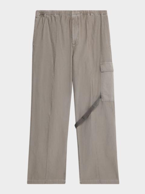 Helmut Lang Men's Relaxed-Fit Stretch Drawstring Cargo Pants