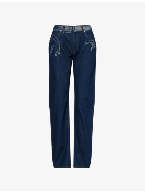 Trompe Straight-Leg Denim Jeans