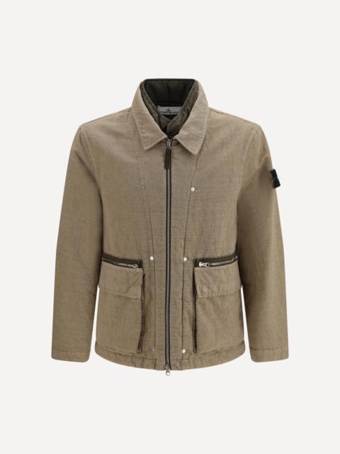 Stone Island Padded cotton and wool-blend Jacket