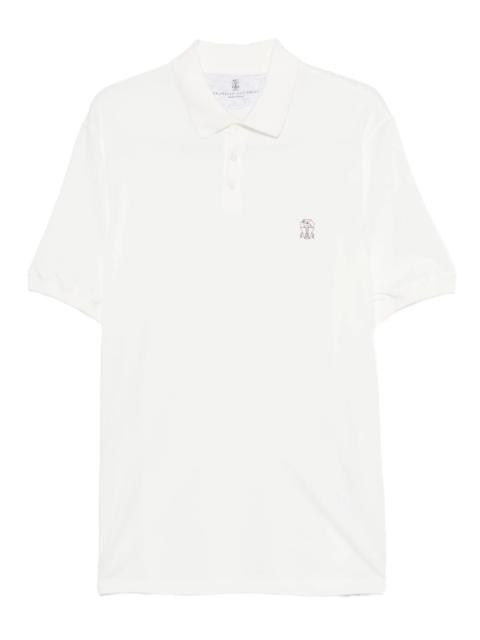 Brunello Cucinelli Short-sleeve Cotton Polo Shirt