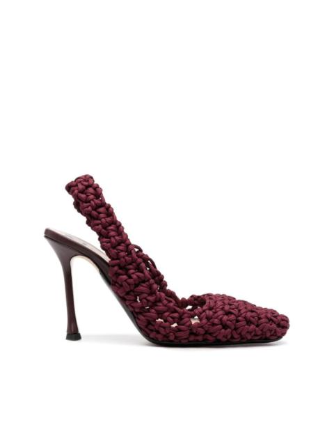 N°21 woven slingback pumps