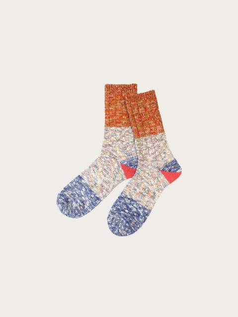 Kapital 60 Yarns 2 TONES HEEL Socks - Blue
