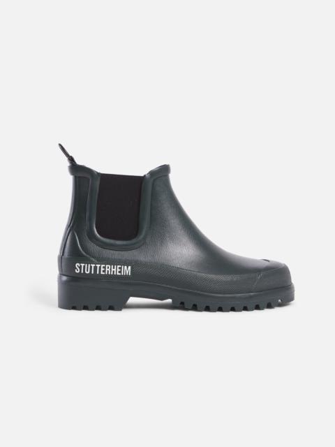 Stutterheim Dark Green Waterproof Chelsea Rainwalker Boots