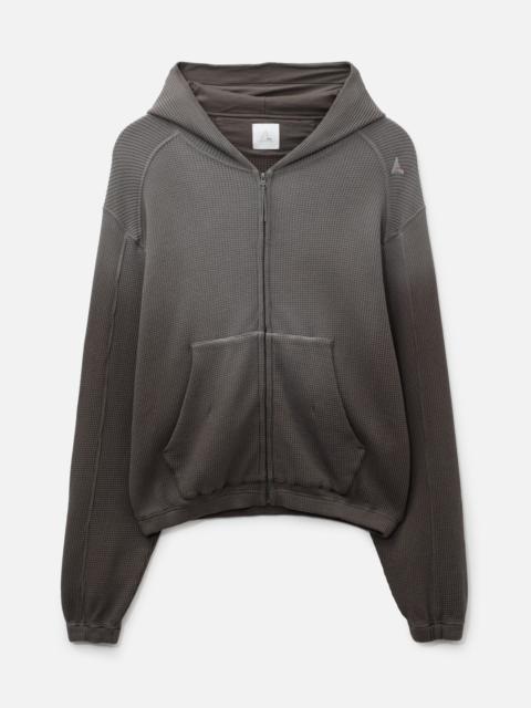 ROA BEE SUN FADED ORGANIC WAFFLE ZIP UP HOODIE