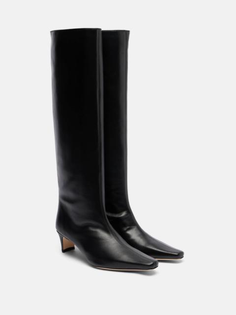 STAUD Wally leather knee-high boots