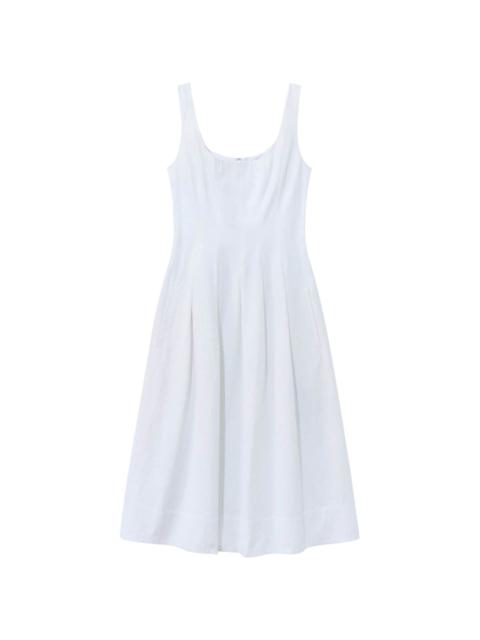 pleated cotton dress