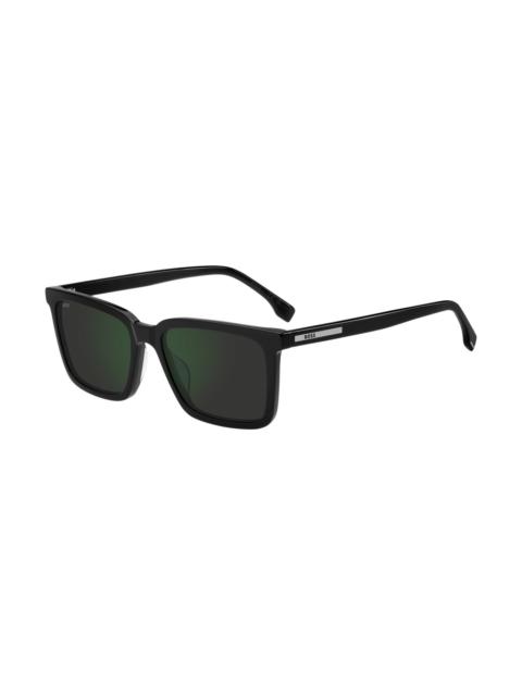 BOSS BLACK SUNGLASSES WITH ENGRAVED LOGO PLAQUE