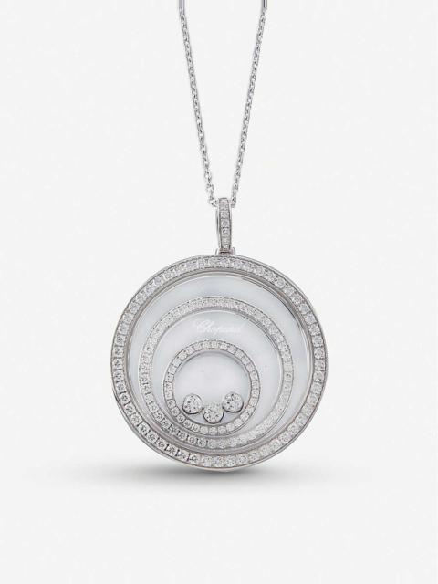 Chopard Happy Spirit 18ct white-gold and diamond pendant