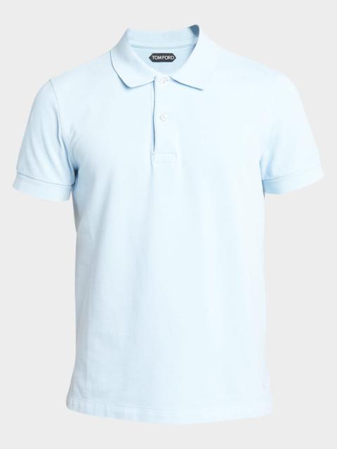 TOM FORD Men's Cotton Pique Polo Shirt