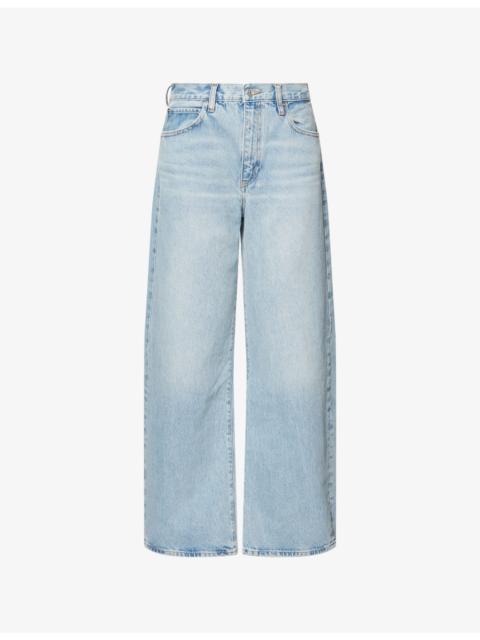 FRAME The Bow Barrel-Leg Denim Jeans