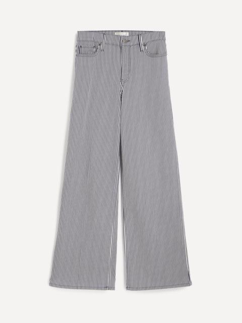 FRAME Le Slim Palazzo Jeans in Navy Stripe