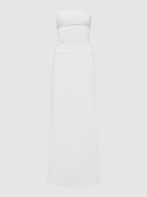 Strapless Tie Back Dress - Silver