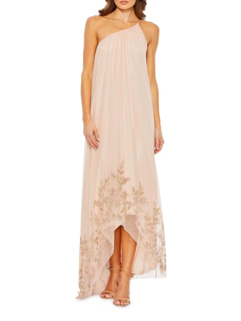 MAC DUGGAL Women's Embellished Asymmetric One-Shoulder Gown - Rose