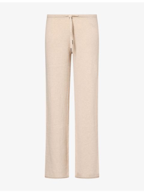 ADANOLA Straight-Leg Knitted Trousers