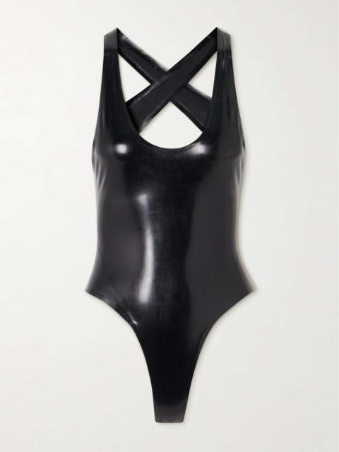 Alaïa Cutout latex bodysuit
