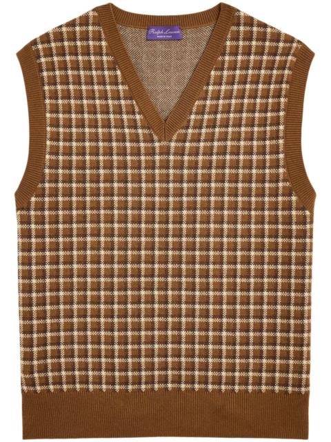 Ralph Lauren check-pattern jumper