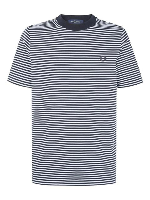Tシャツ・カットソー FRED PERRY SS22 T-SHIRT WITH LOGO (FP-SM3103-42_102) Fred Perry t-shirt in black with vertical logo back print | ASOS