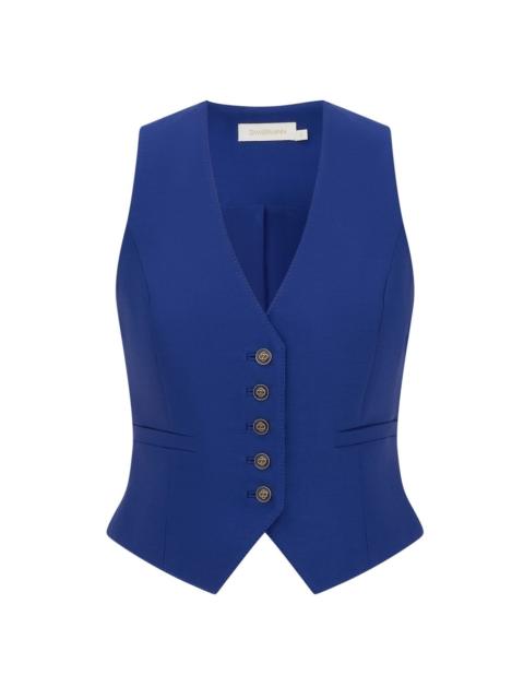 Zimmermann CLASH WOOL SILK WAISTCOAT