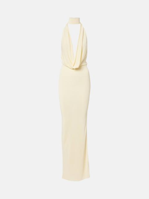 AYA MUSE Draped jersey gown