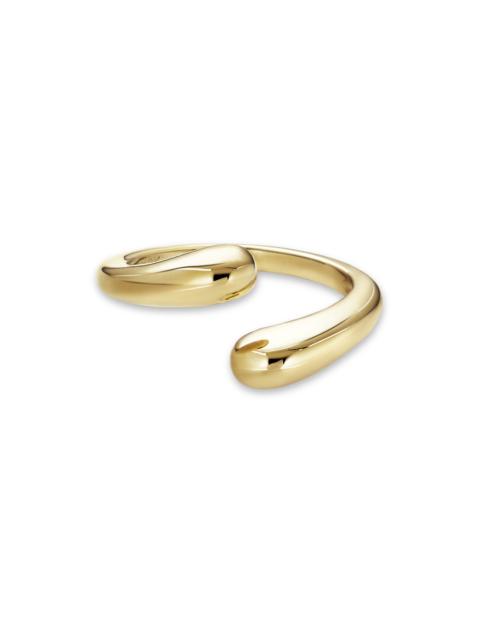 STONE AND STRAND Golden Droplet Hug Ring