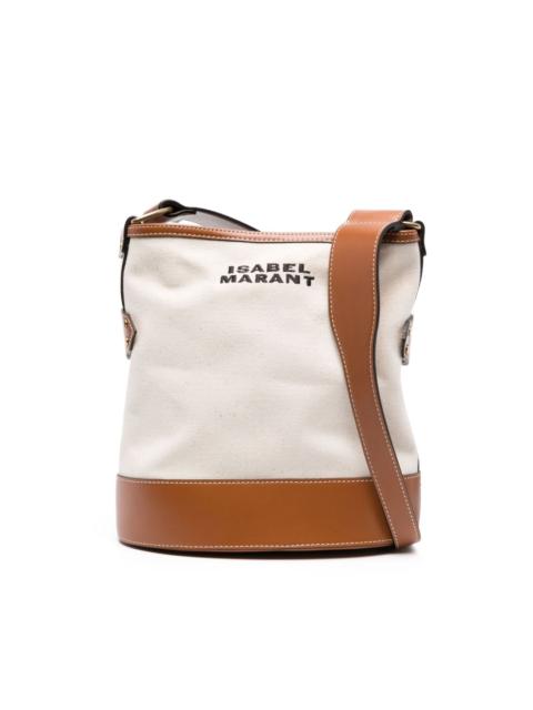 Isabel Marant Samara logo-embroidered shoulder bag