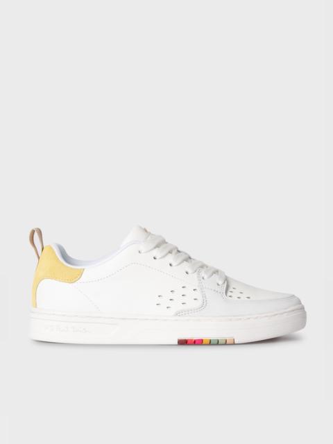 Paul Smith Women's White Contrast-Panel 'Cosmo' Trainers