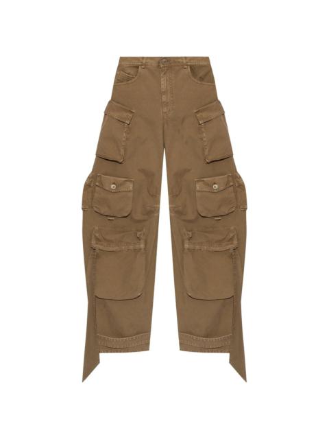THE ATTICO wide-leg cargo jeans