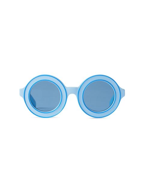 Burberry logo-print round-frame sunglasses