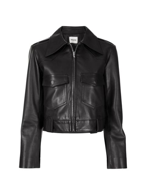 KHAITE Corey leather jacket