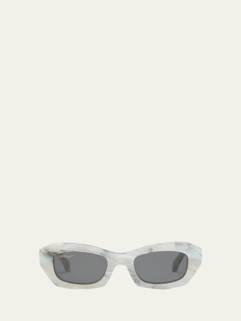 Off-White Men's Venezia Acetate Rectangle Sunglasses